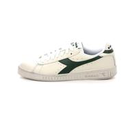 Diadora Unisex Game L Low Waxed Sneaker, Weiß/Grün, 38 EU