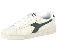Diadora Unisex Game L Low Waxed Sneaker, Weiß/Grün, 43 EU