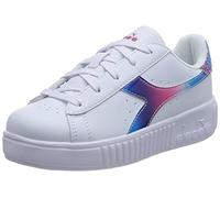 Diadora Game Step Bloom Ps Gymnastikschuh, Weiß Magenta, 32 EU