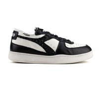 Diadora Heritage, MI Basket Row Cut Jungle Wn, Sneakers Mode Casual Fashion Leder, Weiß Schwarz, 38 EU