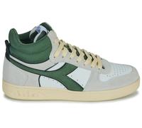 Diadora, Magic Basket Demi Cut Wildleder Schuhe Mode Casual Sport, Weiß Grün, 44 EU