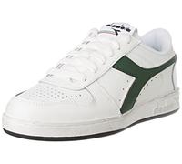 Diadora Magic Basket Low Icona, Turnschuhe Uni-Erwachsene, 41 42½||43 44½||45||46, Weißes Blattwerk, 40.5 EU