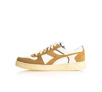 Diadora Magic Basket Low Suede Leather Bianco Marrone Crema BIANCO MARRONE CREMA/45