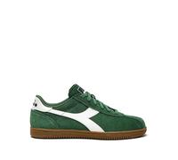 Diadora Niedriger Sneaker Casual Modell Tokyo 181247 Obermaterial aus hochwertigem Wildleder, Gummisohle, Unisex-Schuhe, grün, 44 EU