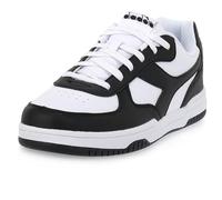 Diadora Raptor Low Turnschuhe Unisex - Erwachsene, White Black Black, 42 EU