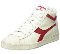Diadora Unisex Game L High Waxed Hohe Sneaker, Weiß Rot, 36 EU