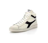 Sneaker Diadora Game L High Waxed Bianco Nero Unisex-Schuhgröße 40