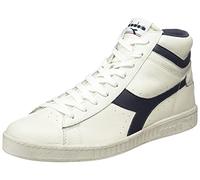 Diadora Unisex Game L High Waxed Hohe Sneaker, Weiß White Fogliame, 44 EU