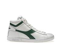 Diadora Unisex Game L High Waxed Hohe Sneaker, Weiß White Fogliame, 45.5 EU