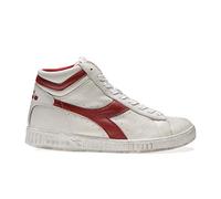 Diadora Unisex Game L High Waxed Hohe Sneaker, Weiß White Red Pepper, 46 EU