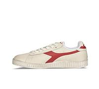 Diadora Unisex Game L Low Waxed Sneaker, Weiß/Rot, 45.5 EU