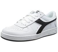 Diadora Unisex Magic Basket Low Icona Gymnastikschuh, Weiß und Schwarz, 43 EU