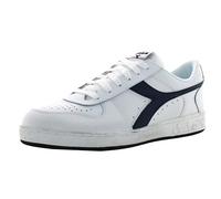Diadora Unisex Magic Basket Low Icona Gymnastikschuh, White Blue Caspian Sea, 40 EU