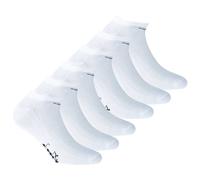 Diadora Unisex Sneaker Socken, 6er Pack - Socken, Mercerisierte Baumwolle, Logo, einfarbig Weiß 39-42