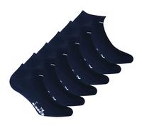 Diadora Unisex Sneaker Socken, 6er Pack - Socken, Mercerisierte Baumwolle, Logo, einfarbig Dunkelblau 35-38