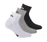 Diadora Unisex Socken - Vorteilspack, Quarter, Logo Mehrfarbig 35-38 3er Pack (1x3P)