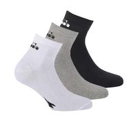 Diadora Unisex Socken - Vorteilspack, Quarter, Logo Mehrfarbig 35-38 3er Pack (1x3P)