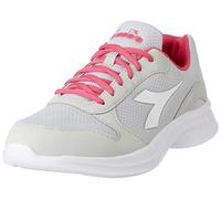 Diadora Women's Robin 4w Gymnastics Shoe, Grey Silver Dd Pink Yarrow, 36 EU