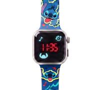 Diakakis Disney Stitch & Angel LED-Digitaluhr für Kinder | Armbanduhr mit Silikonarmband, Batteriebetrieben, Leichte Kinderuhr für Stitch-Fans