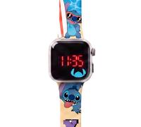 Diakakis Disney Stitch & Angel LED-Digitaluhr für Kinder | Armbanduhr mit Silikonarmband, Batteriebetrieben, Leichte Kinderuhr für Stitch-Fans