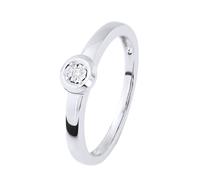 Diamant Solitär Ring 0,010 0,50 Karat Karat Illusion Weißgold L 1/2