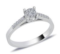Diamant Solitär Ring mit 0,35 Carat Effekt