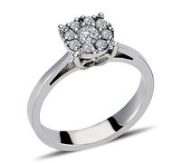 Diamantring Effect wie 1,80 Carat Solitär 14 Karat Weißgold