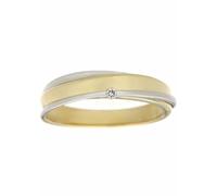 Diamantring FIRETTI "Schmuck Geschenk Gold 333 Damenring Goldring Diamant" Gr. 16, gelb (gelbgold, 333, weißgold, 333), Fingerringe, Damen, 16, 0,02 P2 = erkennbare Einschlüsse, Diamanten Gelbgold 333