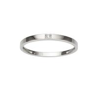 Diamantring FIRETTI "Schmuck Geschenk Gold 333 Damenring Verlobungsring Goldring Solitär" Gr. 17, silber (weißgold, 333), Fingerringe, Damen, 17, P2 = erkennbare Einschlüsse, Diamanten Weißgold 333, 1