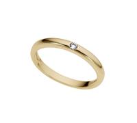 Diamantring FIRETTI "Schmuck Geschenk Gold 333 Damenring Verlobungsring Goldring Solitär" Gr. 19, gold (gelbgoldfarben), Fingerringe, Damen, 19, 0,04 P2 = erkennbare Einschlüsse, Diamanten Gelbgold 33