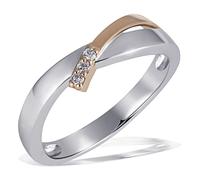 Diamantring GOLDMAID Gr. 52, bunt (bicolor), Fingerringe, Damen, 52, Weißgold 585, Diamantring (829151-52) bicolor
