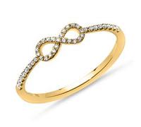 Diamantring Infinity 0,14 ct 750er Gelbgold