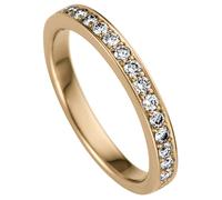 Diamantring JOBO "Ring Goldring" Gr. 58, gelbgold 585, Fingerringe, Damen, 58, SI = kleine Einschlüsse, Diamanten Gelbgold 585, Diamanten, Gelbgold 585, Diamantring, 585 Gold mit 17 Diamanten (2426810