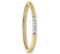 Diamantring ONE ELEMENT "0.03 ct Diamant Brillant Ring aus 585 Gelbgold" Gr. 56, gold, Fingerringe, Damen, 56, 0,03 mit Diamant, Diamanten Gelbgold 585 Gold, Diamanten, Gelbgold 585, Gold, Diamantring