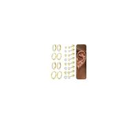 Diamday 12 Paar Ohrringe Gold Set für Damen Chirurgenstahl Creolen Ohrstecker Gold Piercing Ohr Helix Knorpel Medizinische Ohrstecker Huggie Creolen Hypoallergene Goldene Ohrringe Mehrfache Piercings