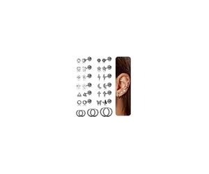 Diamday 15 Paar Ohrringe Gold Piercing Ohr Chirurgenstahl Helix Piercings Ohrstecker Gold Creolen Ohrringe Set Hypoallergene Medizinische Ohrstecker Piercing Ohr Conch Tragus Helix Piercings Set