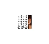 Diamday 15Paar Ohrstecker Chirurgenstahl Gold Silber Medizinische Ohrringe Creolen Mehrfache Piercing Hypoallergene Helix Knorpel Flatback