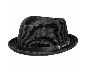 Diamond Crochet Raffiahut by Stetson schwarz M (56-57 cm)