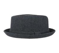 Diamond Crown Herringbone Wollhut by Lipodo schwarz-blau M (56-57 cm)