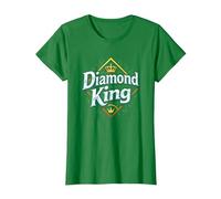 Diamond King Baseball Herren Royalty Sports Champion T-Shirt, Damen, Dunkelgrün, M