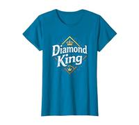 Diamond King Baseball Herren Royalty Sports Champion T-Shirt, Damen, Saphir, L