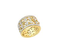 Diamonds by Ellen K. Ring Silber 925 mit 40 Diamanten zus. 0,20ct. P