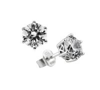 Diamonfire Damen-Ohrstecker 925 Sterling Silber Zirkonia Carats Linie weiß 62/1264/1/082