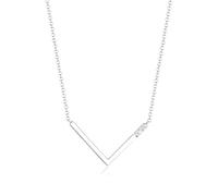 DIAMORE Halskette V-Kette Geo Diamant (0.045 ct.) 925 Silber