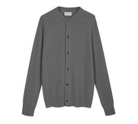 Diana Studio - Herren-Strickjacke aus Merinowolle, Bou ffekt, legere Passform, Grau, L