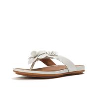 GRACIE FLOWER LEATHER FLIP-FLOPS Urban White - Gr. - 40