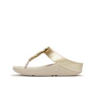 Fitflop Halo Bead Circle Metallic Toe Post Sandalen EU 40 Platino