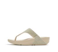Fitflop Lulu Shimmerglitz Toe Post Sandalen EU 42 Platino