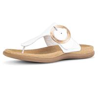 Dianette GABOR, Damen, Gr. 44, weiß, Kalbsleder, modisch, Schuhe Zehentrenner Dianette, Keilabsatz, Sommerschuh, Zehentrenner mit Best Fitting-Ausstattung (95971902-44) weiß