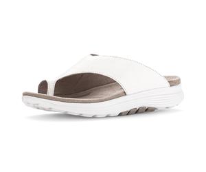 Dianette ROLLINGSOFT, Damen, Gr. 38, weiß, Glattleder, Schuhe Dianette, Zehentrenner, Sommerschuh mit weichem Zehensteg, G-Weite (41607231-38) weiß